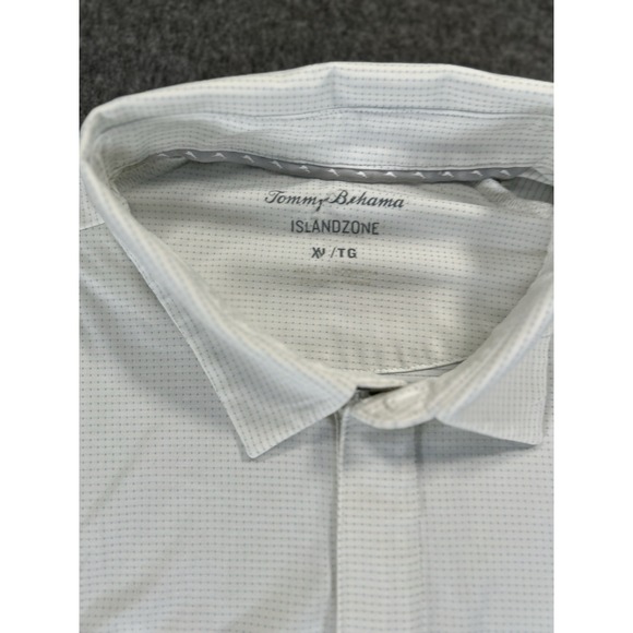 Tommy Bahama Polo Shirt Mens Large White Island Zone Beach  Shirt  Polyester - Picture 8 of 8
